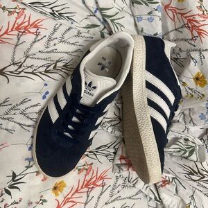 Adidas womens Navy and White Sneakers